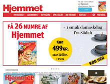 Tablet Screenshot of hjemmet.dk